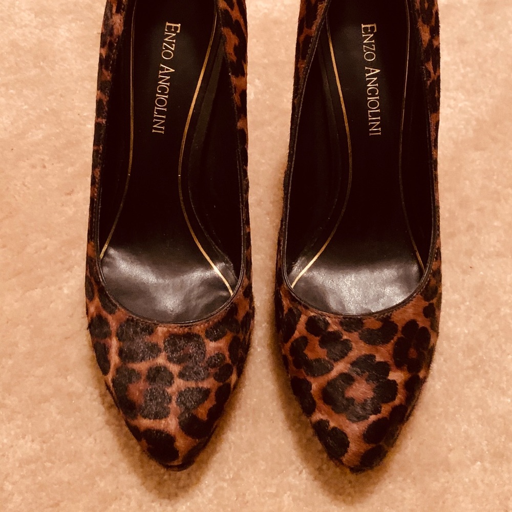 Enzo Angiolini leopard print heels